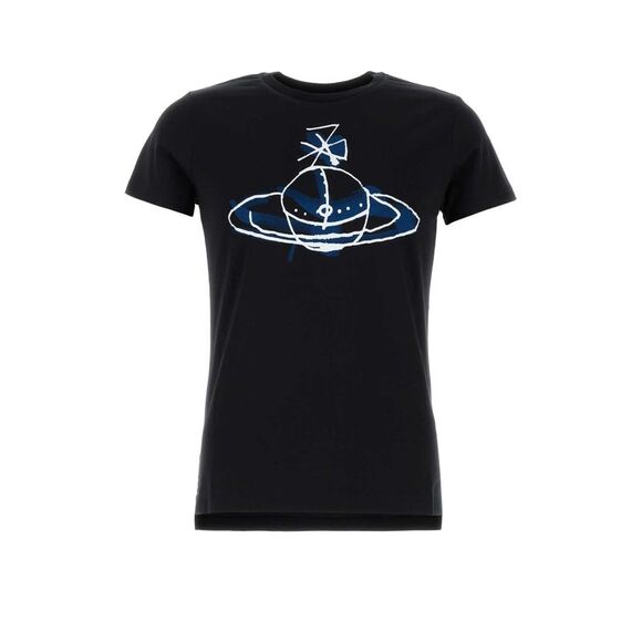 Vivienne Westwood Men Black Cotton T-Shirt